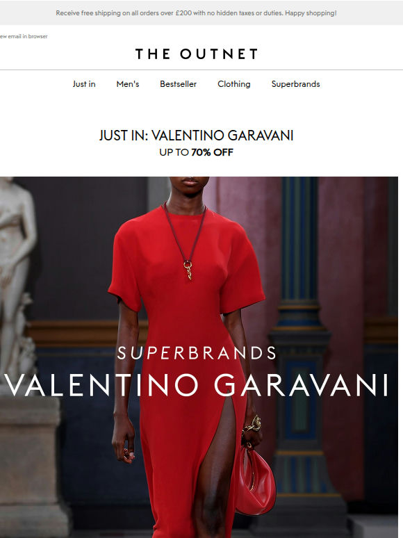 New Valentino Garavani at up to 70% off