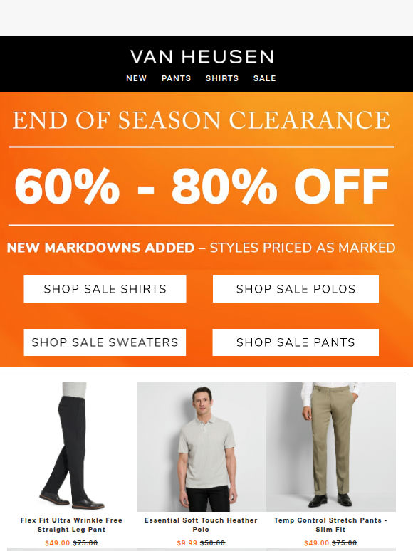 END OF SEASON CLEARANCE STARTS NOW 💥