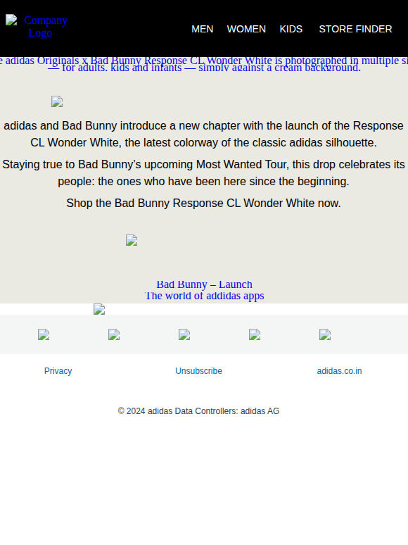 Bad Bunny Response CL Wonder White