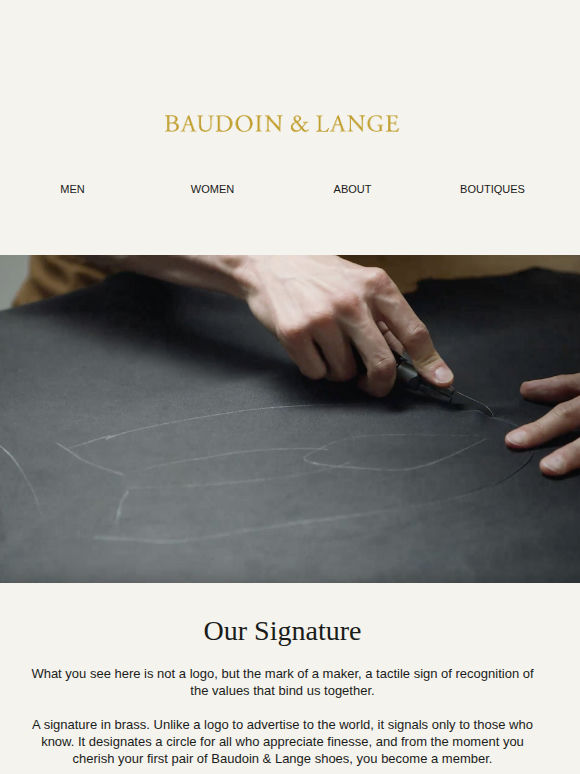 Three Jewels of Baudoin & Lange.