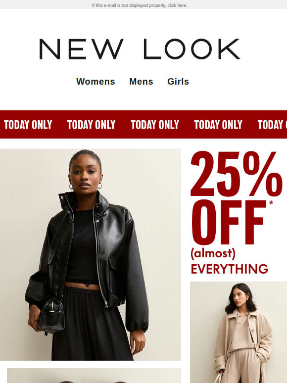 Today only: 25% off (almost) EVERYTHING