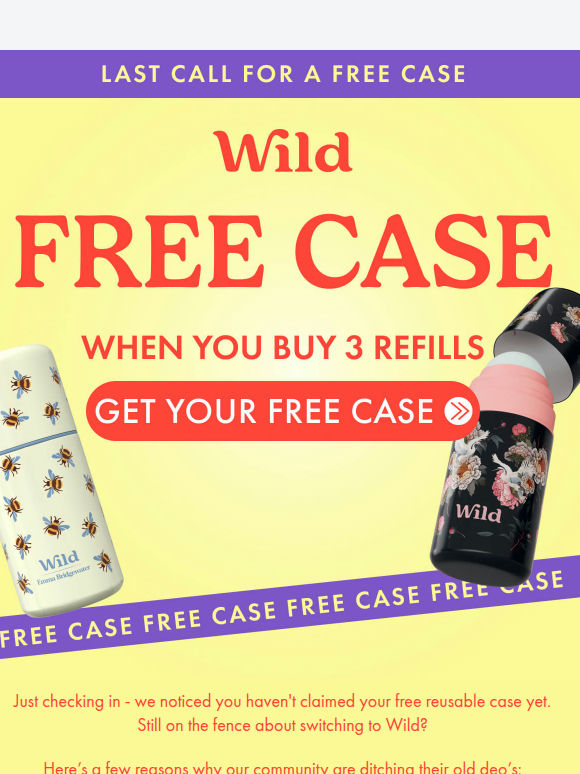Last chance to grab your free Roll On case