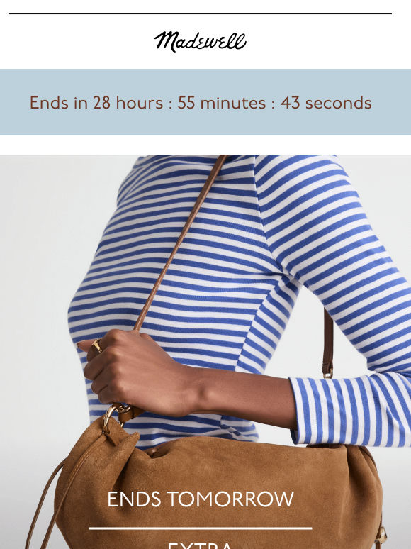 ENDS TOMORROW: extra 30% off sale styles