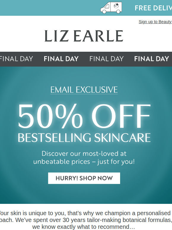 Almost over: 50% off bestsellers