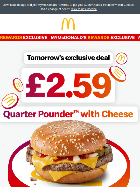 Hungry for an exclusive deal? 🍔