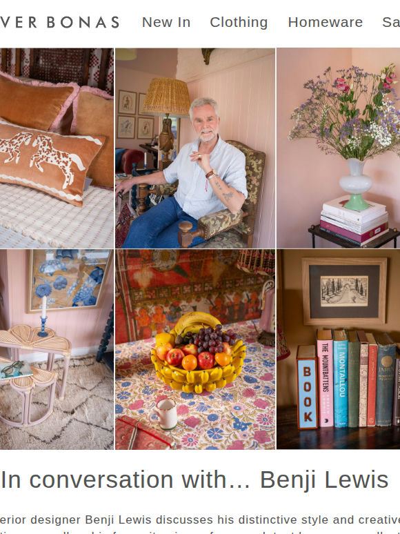 In conversation with…Interior designer Benji Lewis