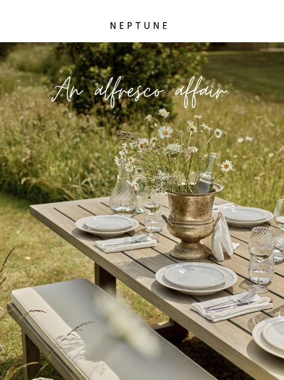 Take entertaining outdoors...