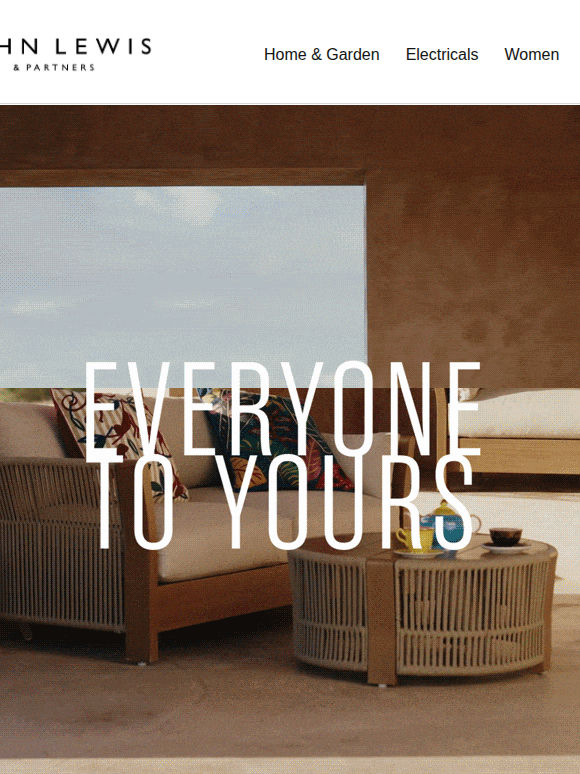 All prepped for hosting, come rain or shine