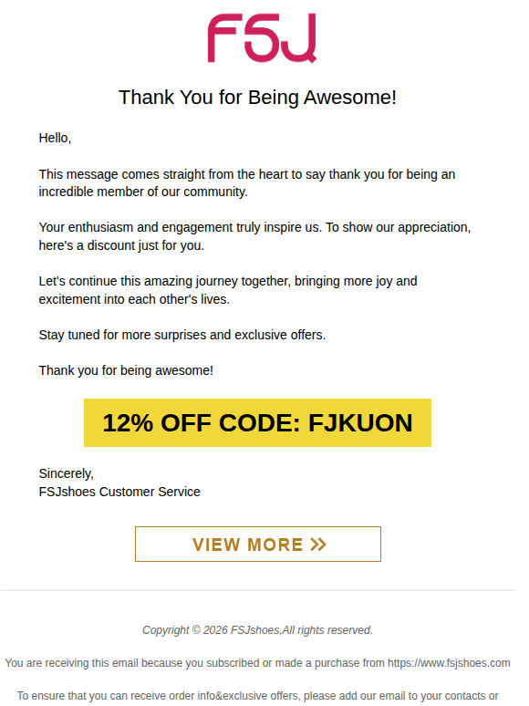 Thank You for Being Awesome!