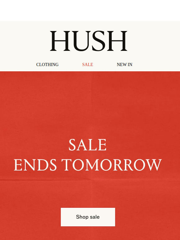 Sale ends tomorrow | Extra 10% off