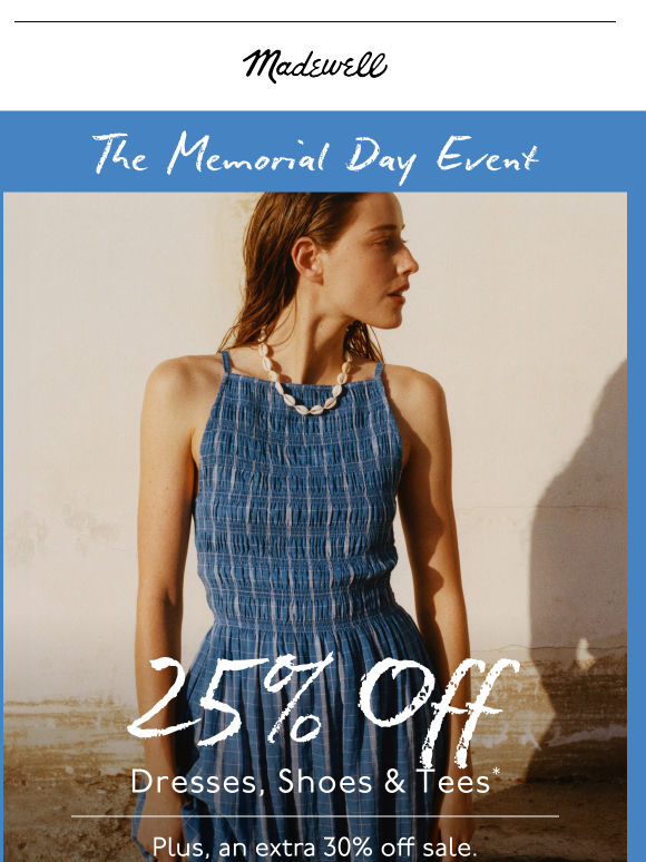 The Memorial Day Event starts now
