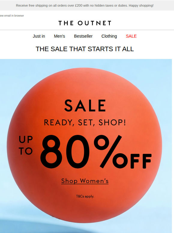The SALE that starts it all
