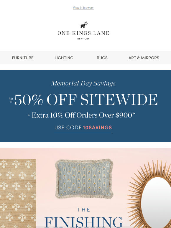 Visual Comfort Studio & More — Up to 50% Off Lighting, Art & Rugs