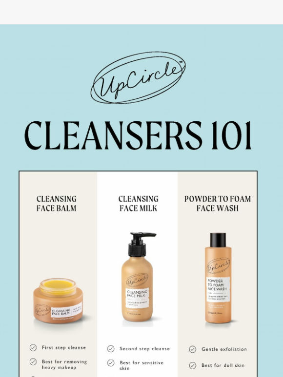 Cleansers 101: Find Your Perfect Match 💘