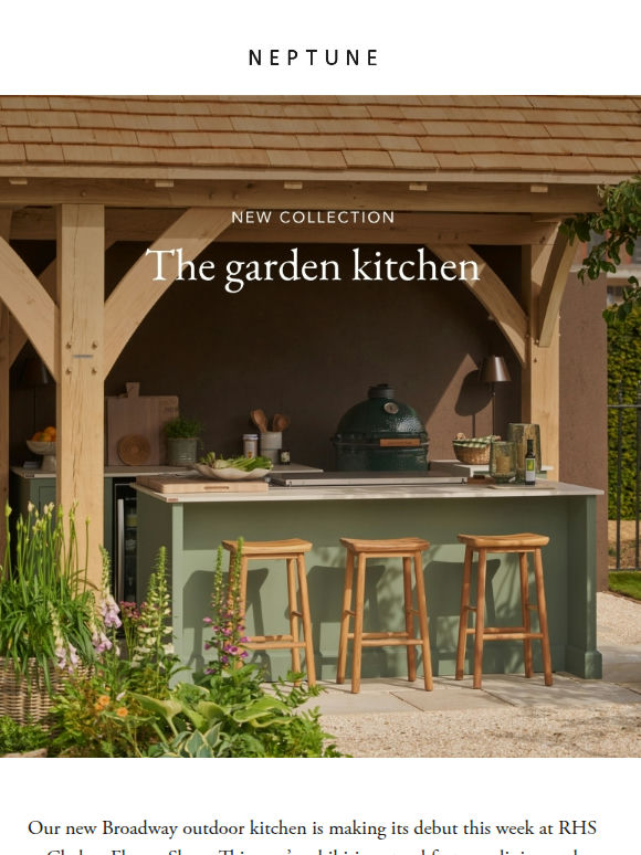 Broadway kitchen debuts at RHS Chelsea Flower Show