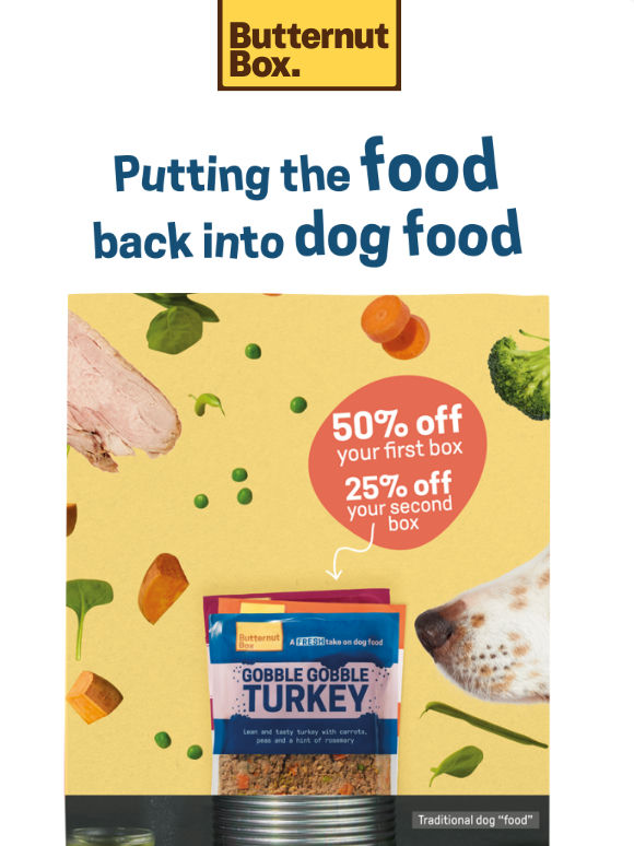 Does your pup's food actually look like food? Ours does.