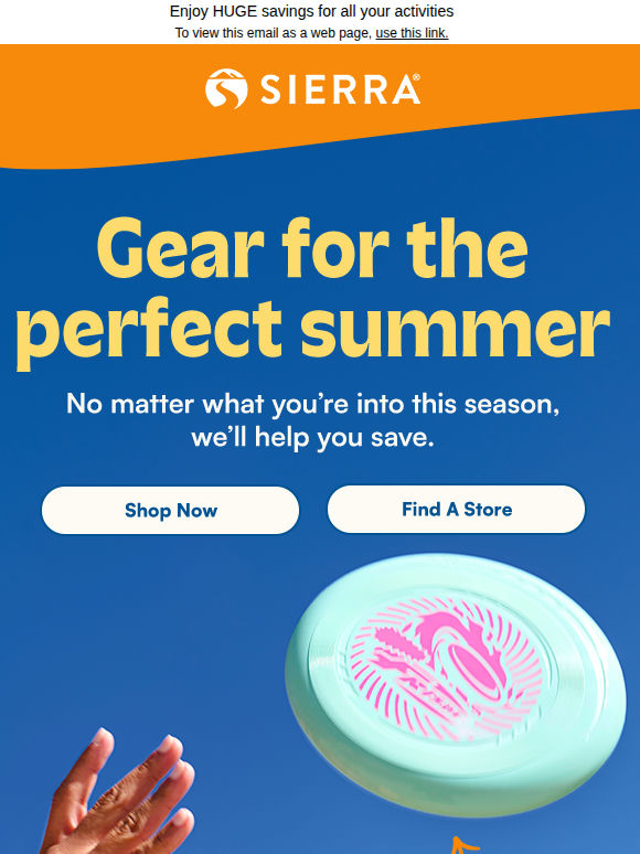 All your gear for summer fun ☀️