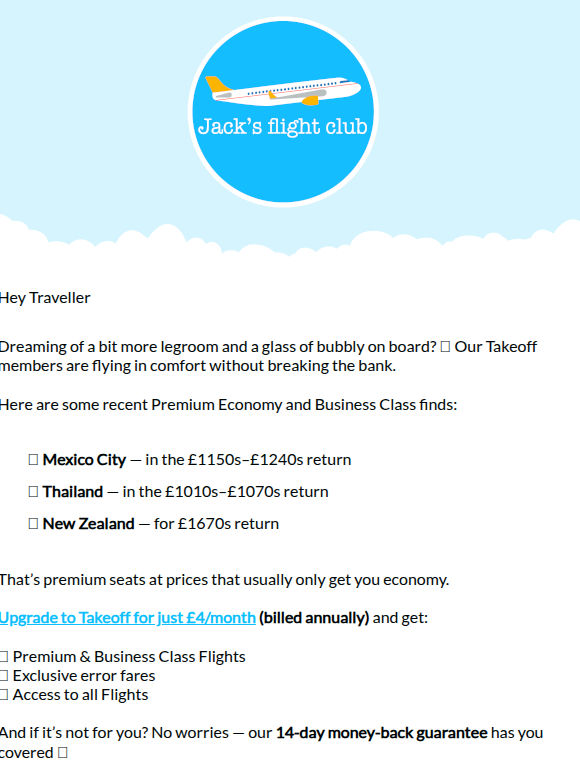 Fancy flying Business Class for less?🥂