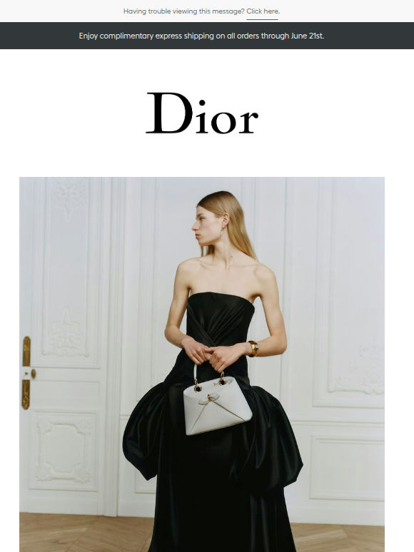 The Dior Cigale bag, inspired by haute couture