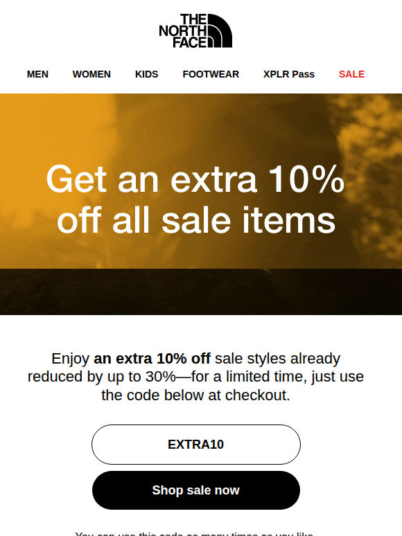 EXTRA 10% off Summer Sale