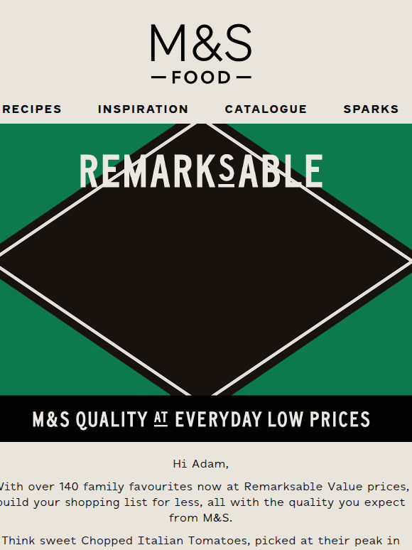 Lower prices on family favourites
