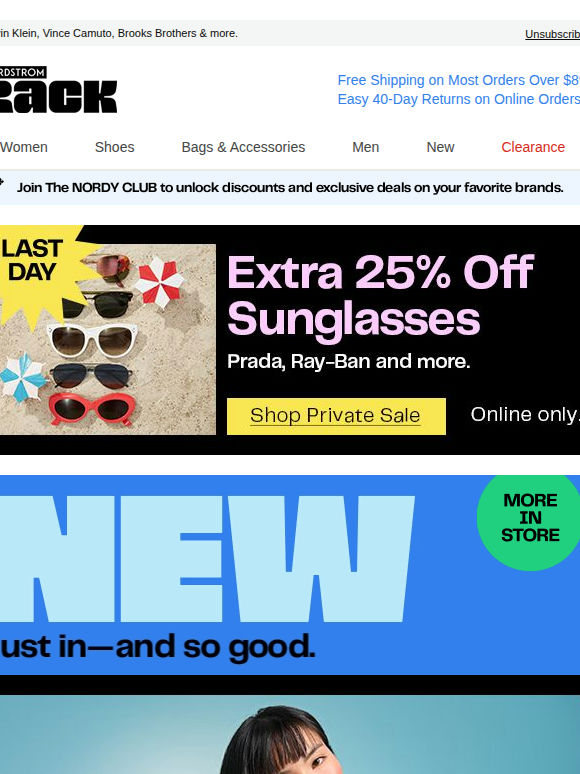 Up to 60% off NEW dresses & men’s shirts