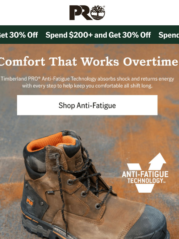 Built With Anti-Fatigue Technology