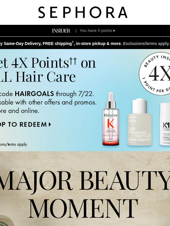 4X points on all hair care ‼️ and styling tools ‼️