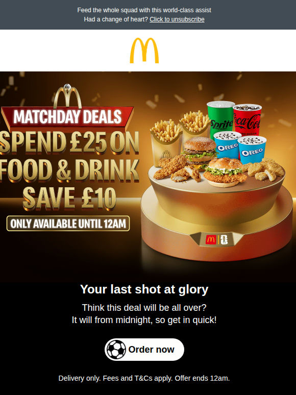 Bag the ultimate win tonight with McDelivery® 🍔💨