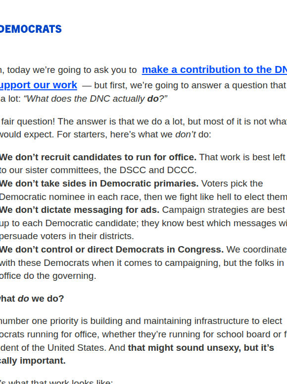 “What does the DNC actually do?”