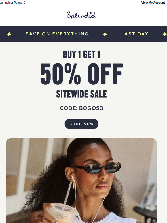 Last Chance: Buy 1 Get 1 50% OFF