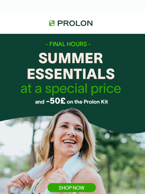 ⏳ Final hours: don’t miss out on the Summer Essentials