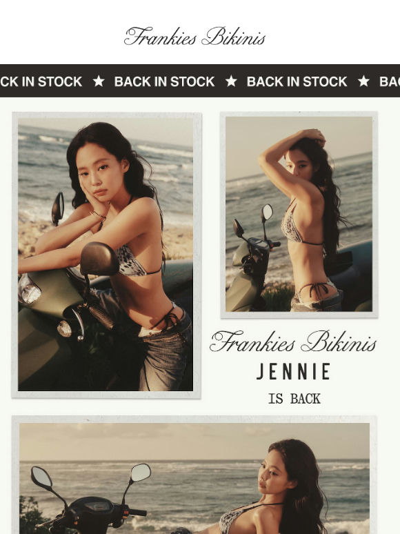 The Wait is Over: JENNIE x Frankies Bikinis is Back