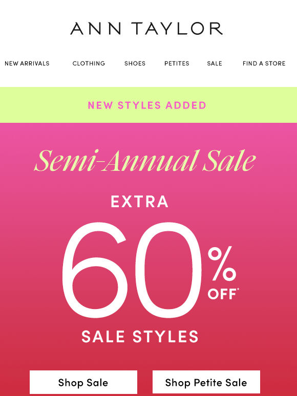 Don’t Let An Extra 60% Off Sale Pass You By