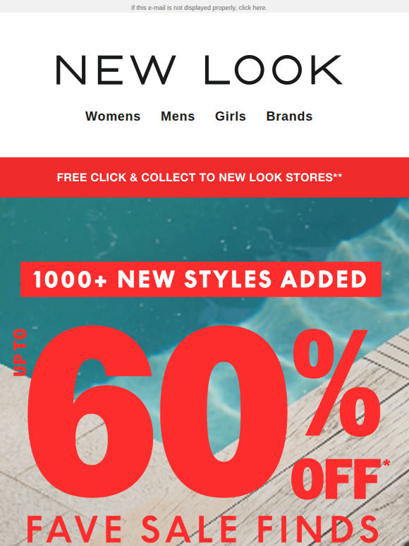 Up to 60% off our SALE picks