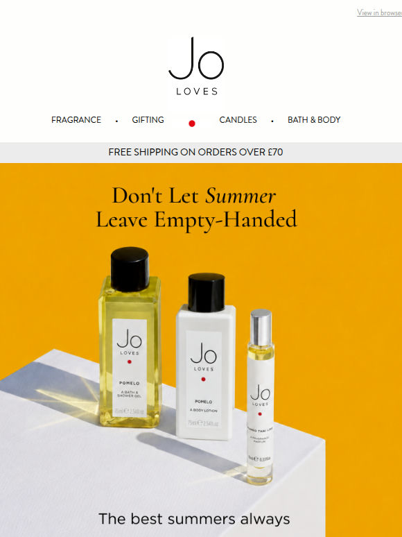 Jo’s Summer Gift, Yours To Enjoy