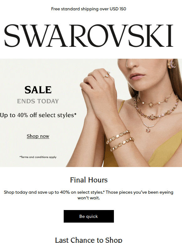 Sale ends tonight