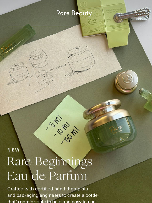 A closer look at NEW Rare Beginnings Eau de Parfum