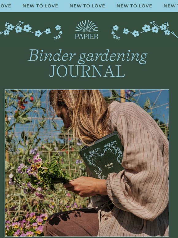 NEW: The binder gardening journal