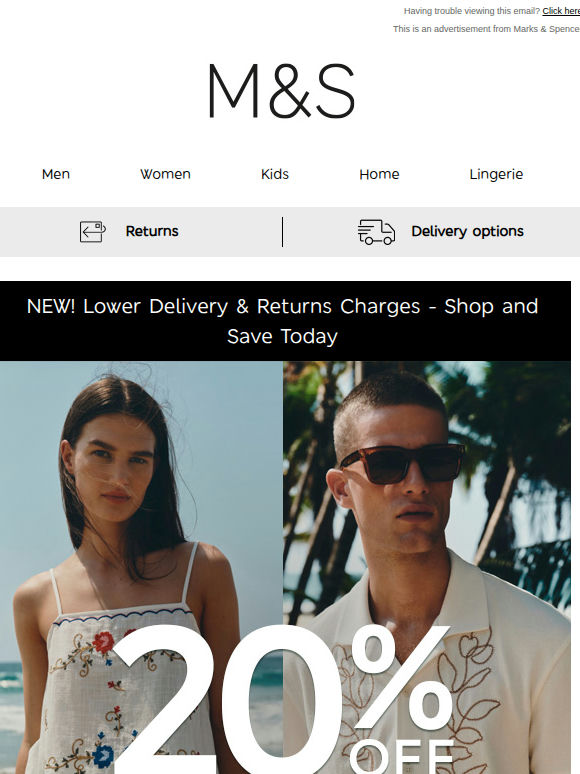 20% OFF Summer styles