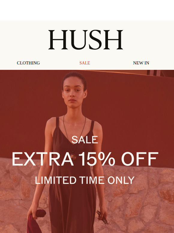 Extra 15% off sale starts now