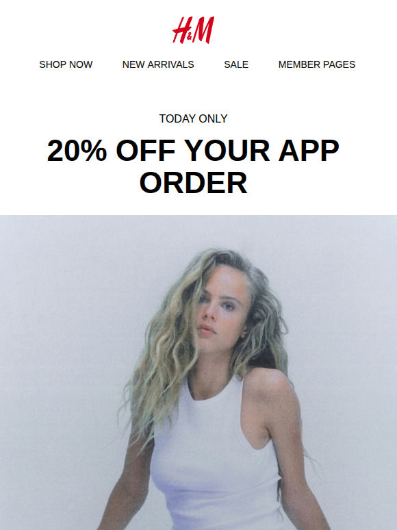 Today only: 20% off in the app