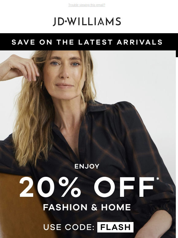 Back to business with 20% off 👔