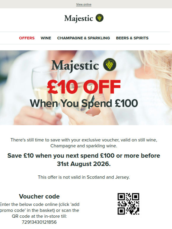 There's still time to redeem your £10 voucher