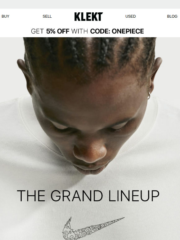 The Grand Line-up: Nike x One Piece now live on KLEKT! 🏴‍☠️
