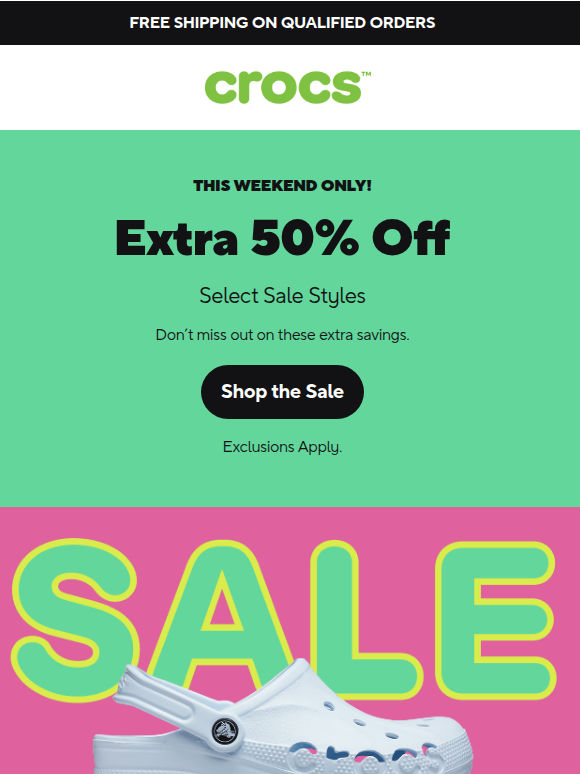 Extra 50% Off? Yes, Really.