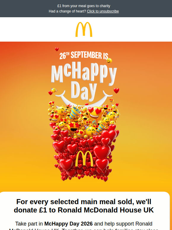 🎉 Make a difference this McHappy Day 🎉