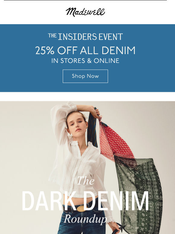 The denim roundup + 25% off