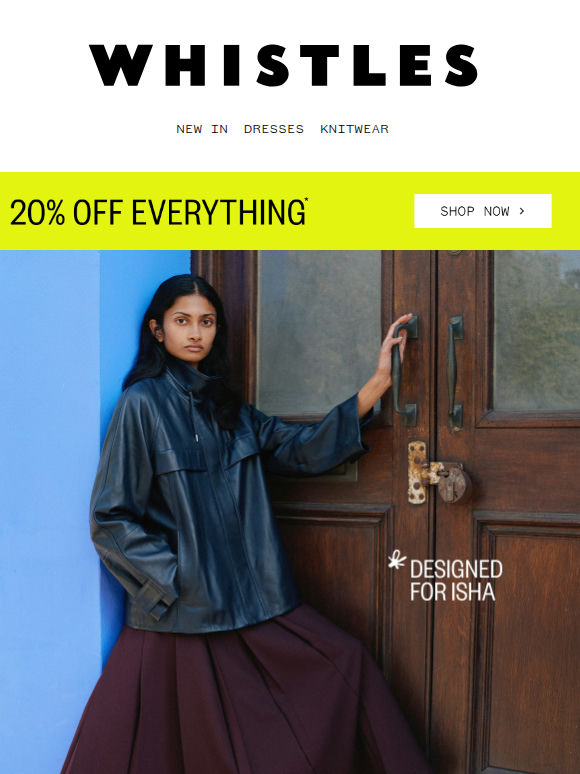 The icons of Whistles, reimagined | 20% off