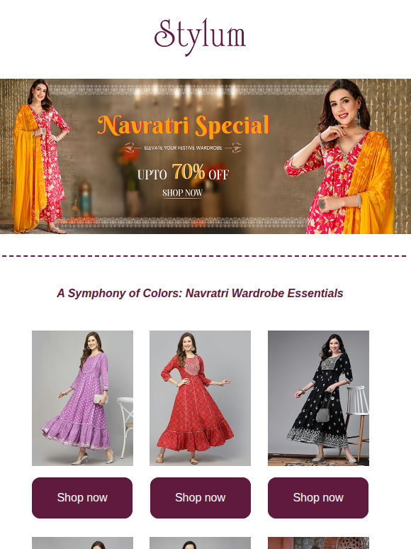 Flaunt Your Festive Style with Navratri Specials 🤩